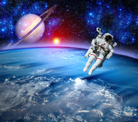 astronaut spaceman outer space
