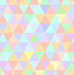 Wall Mural - seamless retro pastel pattern of geometric shapes