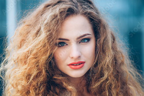 Fotografie, Obraz Beauty Girl Outdoors enjoying nature. Beautiful Teenage Model