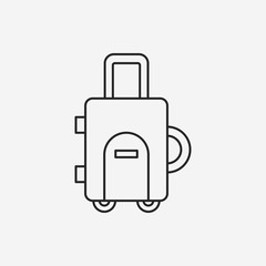 suitcase line icon