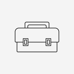 Canvas Print - tool box line icon