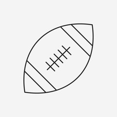 Sticker - american football line icon