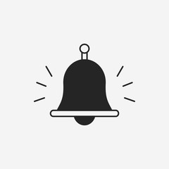 Poster - school bell icon