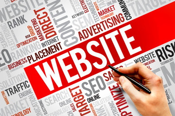 WEBSITE word cloud, business concept
