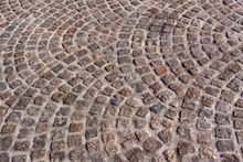 Background Made Of Cobblestones  In Amsterdam Cricles