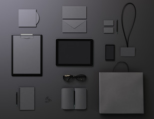 Wall Mural - Black template for branding identity