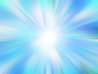 Wall Mural - abstract christmas winter blue color radiant glowing sparkle background with blur and glare.