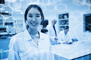Wall Mural - composite image of science graphic