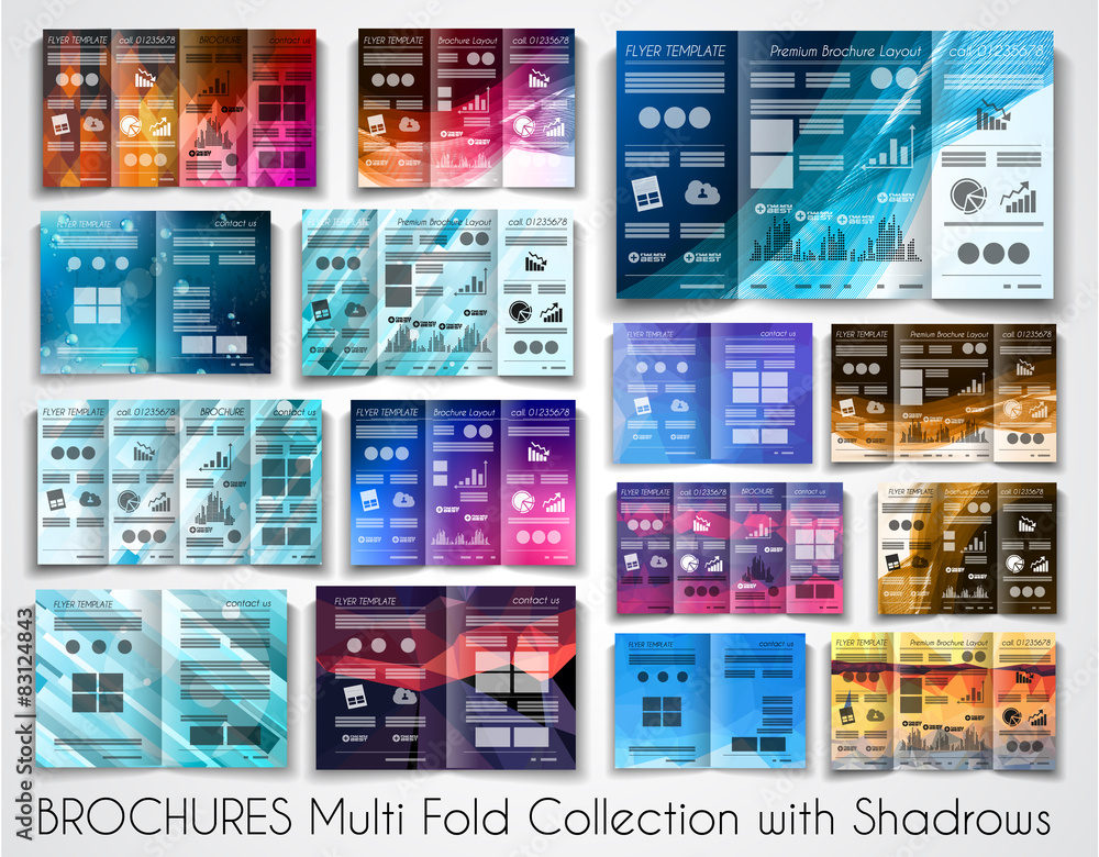 Vector tri fold brochure template design or flyer layout Stock Vector ...