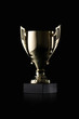 © dionoanomalia - Cup. Golden cup of the winner on black background