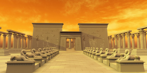 Wall Mural - temple of isis