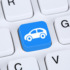 Wall Mural - internet konzept auto oder fahrzeug kaufen und verkaufen online