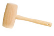 Wooden mallet isolated