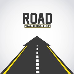 Wall Mural - road infographics