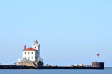 Fairport Harbor Lighthouse On Lake Erie