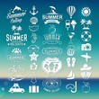 Summer design elements, logos, labels and icons