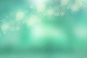 Lights on mint green background