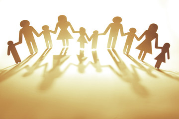 Wall Mural - Family support together