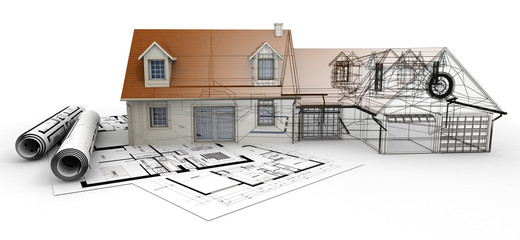Aufkleber - Home architecture project completion
