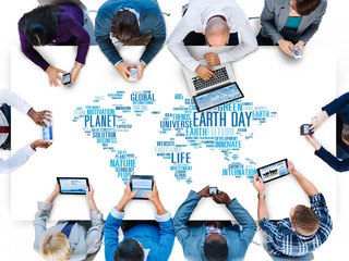 Poster - Earth Day Environment Global Growth Conservation Concept