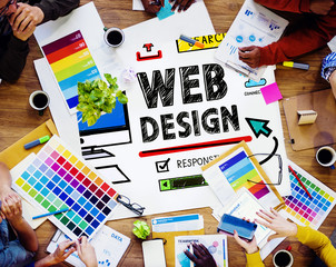 Wall Mural - web design development style ideas interface concept