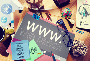Web Design Web WWW Development Internet Media Creative Concept