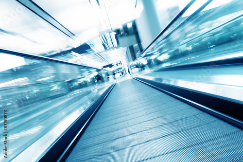fast motion of escalator Poster Mural XXL