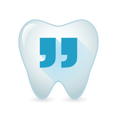 Sticker - Tooth icon with quotes