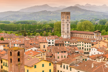 Fototapete - Lucca Tuscany Italy