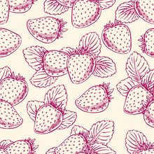 Background With Purple Strawberries