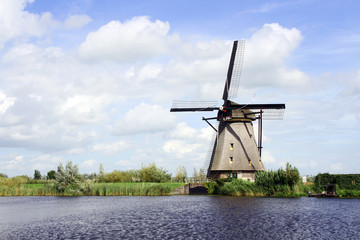 Traditional dutch windmill in the Netherlands