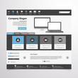 © Droidworker - Modern flat website template design Eps 10