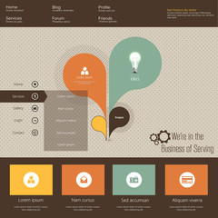 Wall Mural - flat website design vector