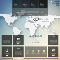 Wall Mural - business website template