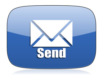 Poster - send icon post sign