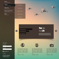 Wall Mural - Vector illustration of Blurred web design