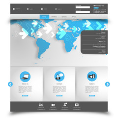 Wall Mural - professional clean business website template
