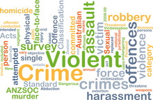 Violent Crime Background Concept
