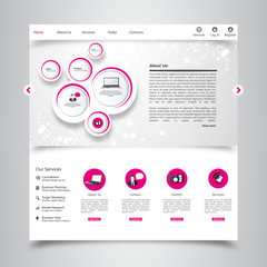 Wall Mural - business website template vector