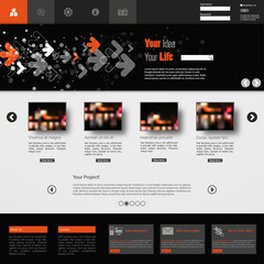 Wall Mural - business website template vector