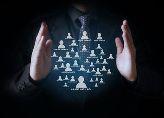 social network structure in hand