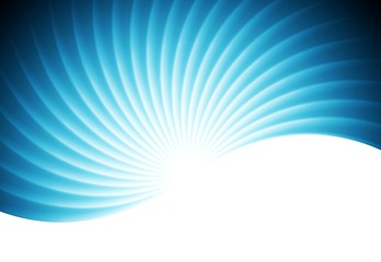Abstract swirl wavy blue vector background