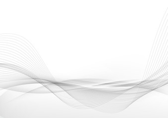 Wall Mural - elegant abstract smooth swoosh speed gray wave