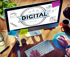 Poster - Digital Media Electronic Internet Innovation Concept
