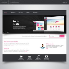 Wall Mural - web design concept
