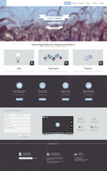 Wall Mural - one page website template