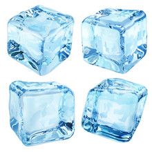 Opaque Blue Ice Cubes