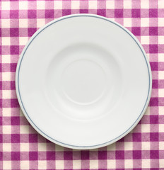 White plate