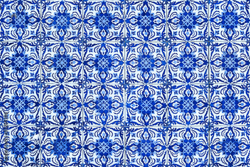 Naklejka samoprzylepna Azulejos, tradycyjne portugalskie kafelki