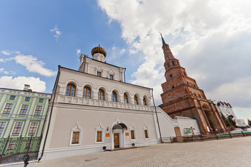 Wall Mural - Palace church and Soyembika tower, Kazan, Russia